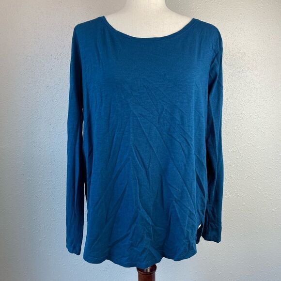 Hollister Blue Long Sleeve Top Size L EUC - Picture 1 of 7